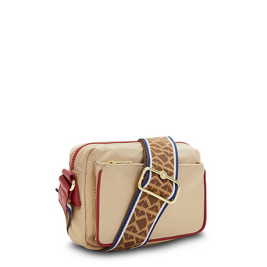 Kipling Abanu Crossbody Bags Natural Beige Combo | CA 1034RV